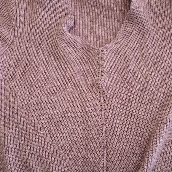 Sale! Anthropologie Moth Purple Tie Front V-Neck Sweater - Picture 10 of 10
